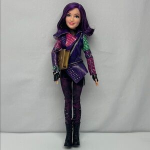 Disney Descendent Mal Isle Doll with Purple Hair and Colorful Outfit